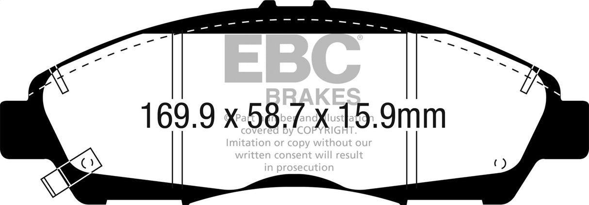 EBC Brakes UD1896 Ultimax OEM Replacement Brake Pads - Roam Overland Outfitters