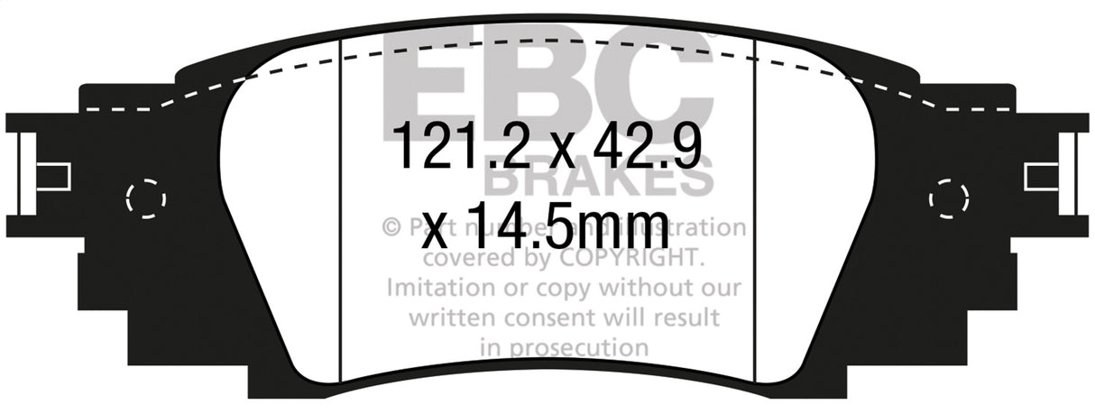 EBC Brakes UD1879 Ultimax OEM Replacement Brake Pads - Roam Overland Outfitters