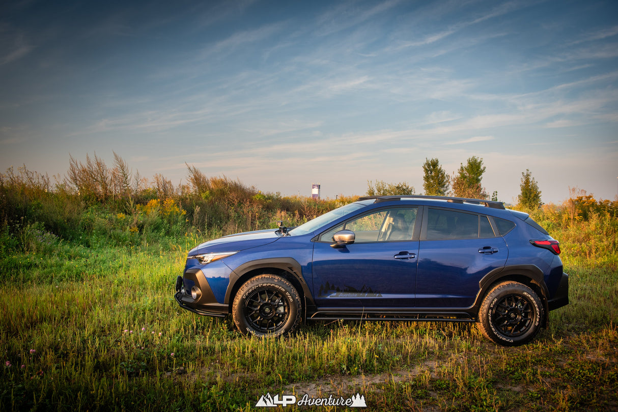 LP Aventure Rock sliders - Subaru Crosstrek - 2018-2024 / Crosstrek Wilderness 2024+ - Roam Overland Outfitters