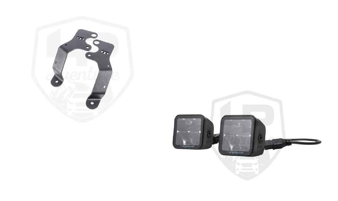 LP Aventure - Hood light brackets (Pair) - 2019-2024 Subaru Forester/ 2022+ Forester Wilderness / 2020-2024 Subaru Outback / 2022+ Outback Wilderness - Roam Overland Outfitters