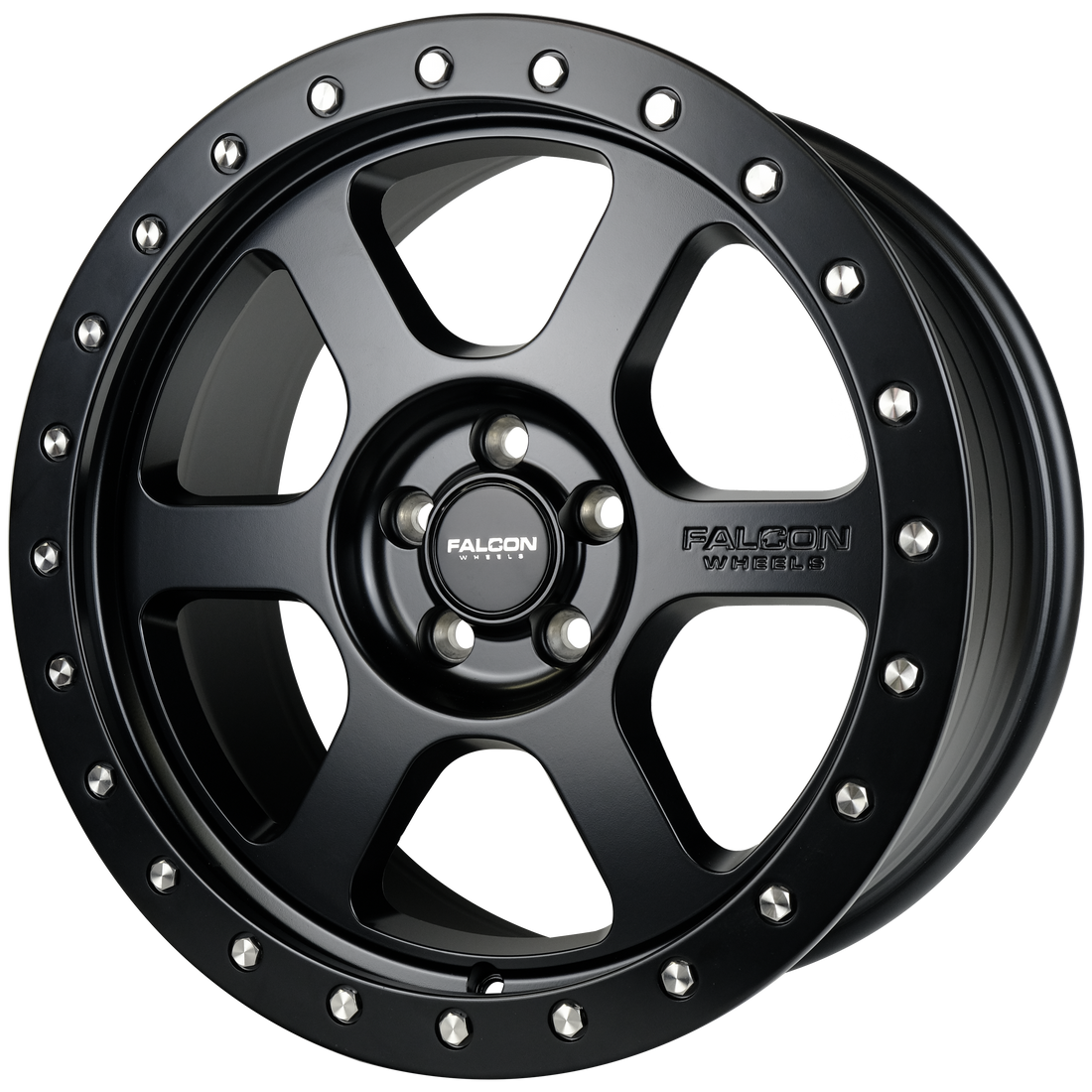 Falcon Wheels V1 17x8 in Matte Black - Roam Overland Outfitters