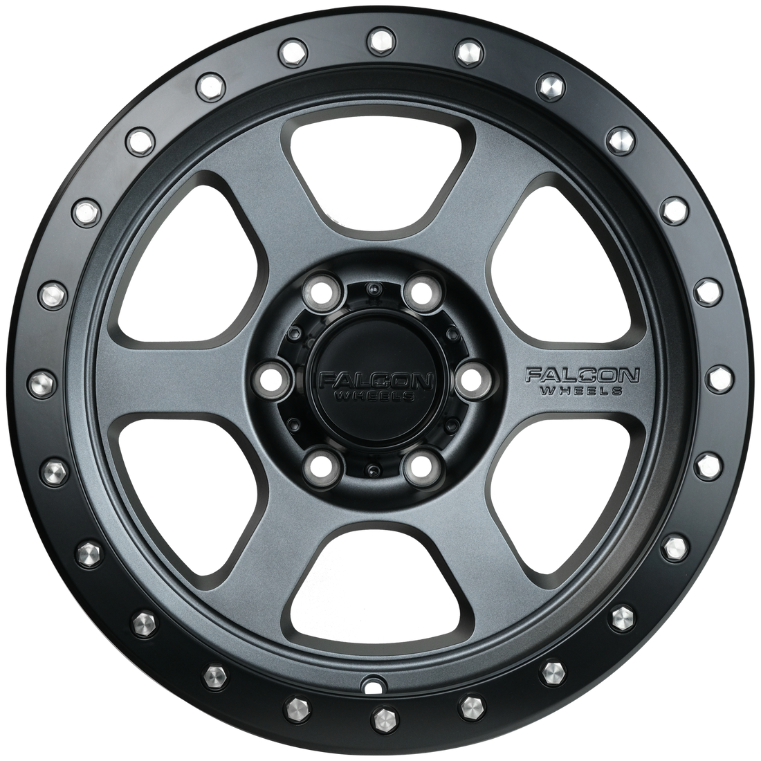 Falcon Wheels T1 17x9 in Matte Gunmetal - Roam Overland Outfitters