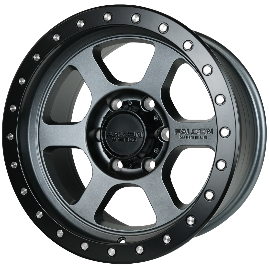Falcon Wheels T1 17x9 in Matte Gunmetal - Roam Overland Outfitters