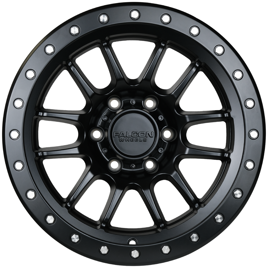 Falcon Wheels T7 17x9 in Matte Black - Roam Overland Outfitters