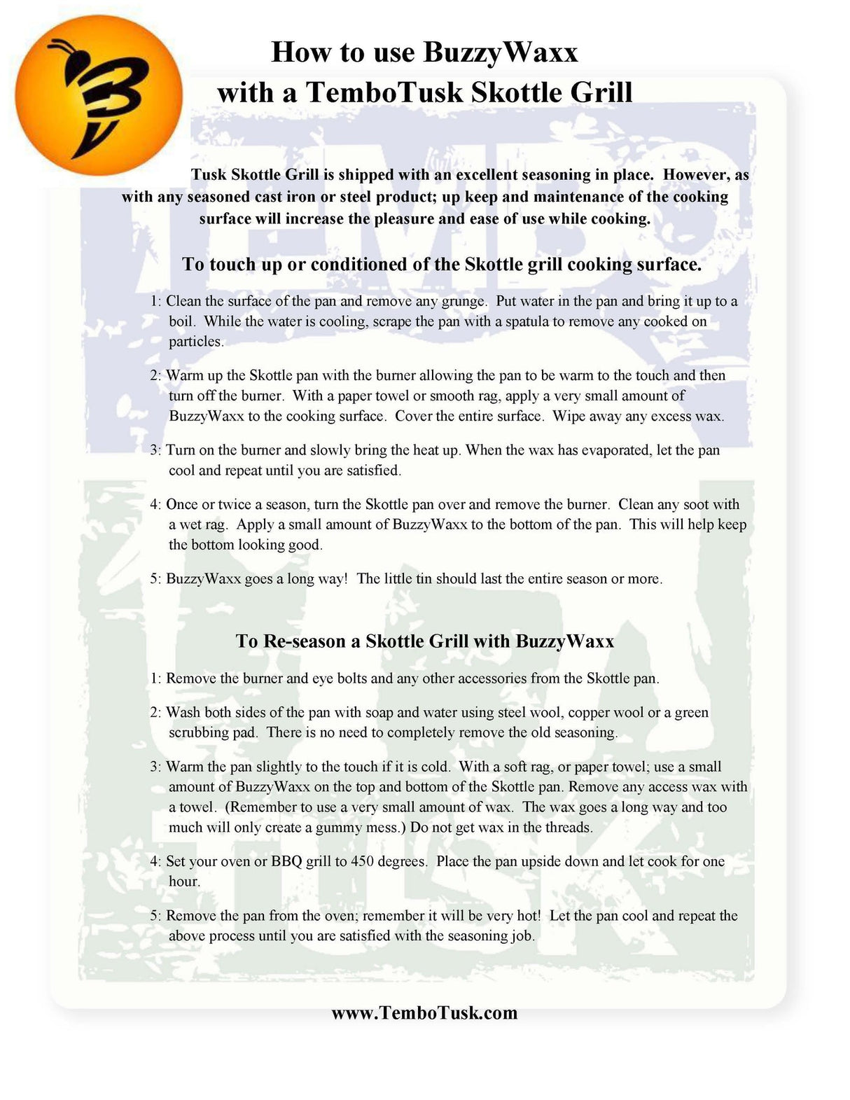 TEMBOTUSK BUZZYWAXX SKOTTLE PAN CONDITIONER - Roam Overland Outfitters