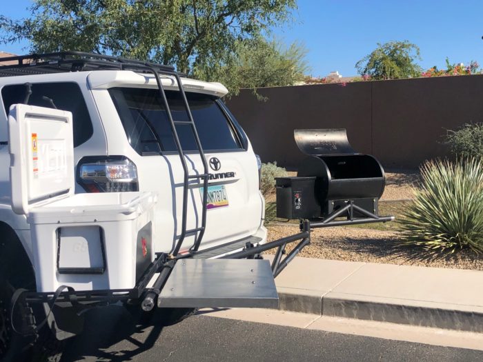 Westcott Designs Universal Hitch Mount Rack w/ Cooler/Work Table and Grill Mount - Roam Overland Outfitters