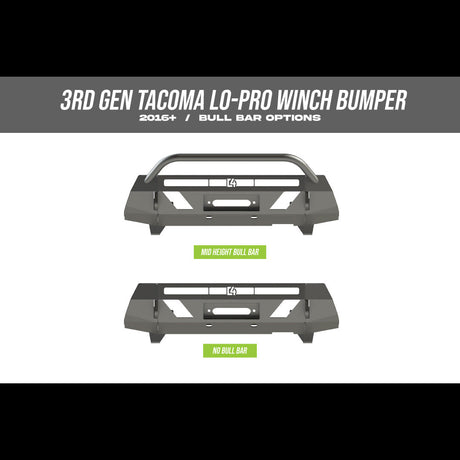 Tacoma Front Lo-Pro Winch Bumper / 3rd Gen / 2016+ - Roam Overland Outfitters