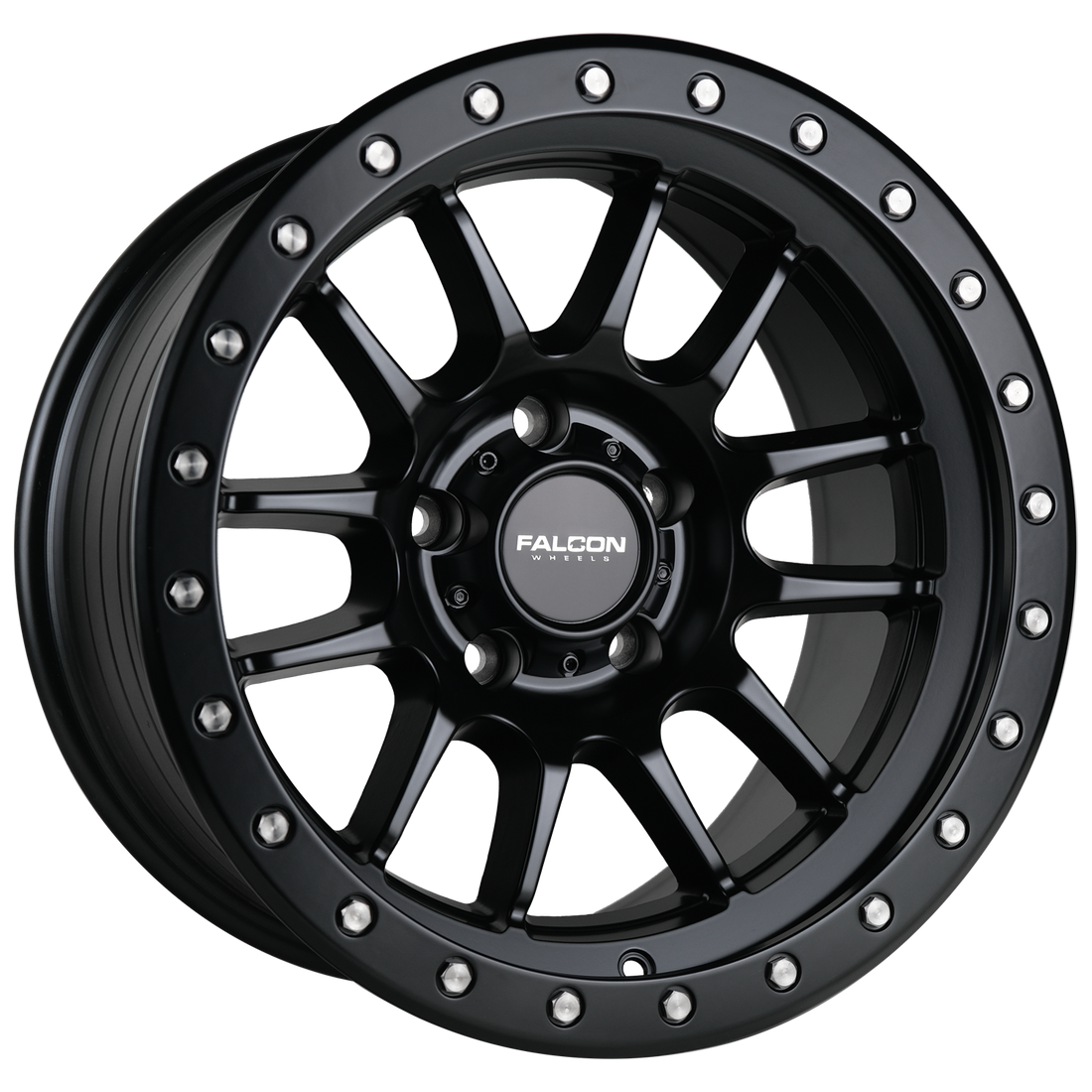 Falcon Wheels T7 17x9 in Matte Black - Roam Overland Outfitters