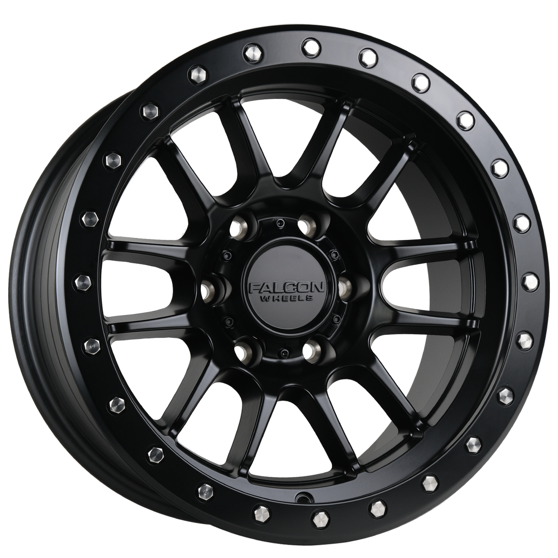 Falcon Wheels T7 17x9 in Matte Black - Roam Overland Outfitters