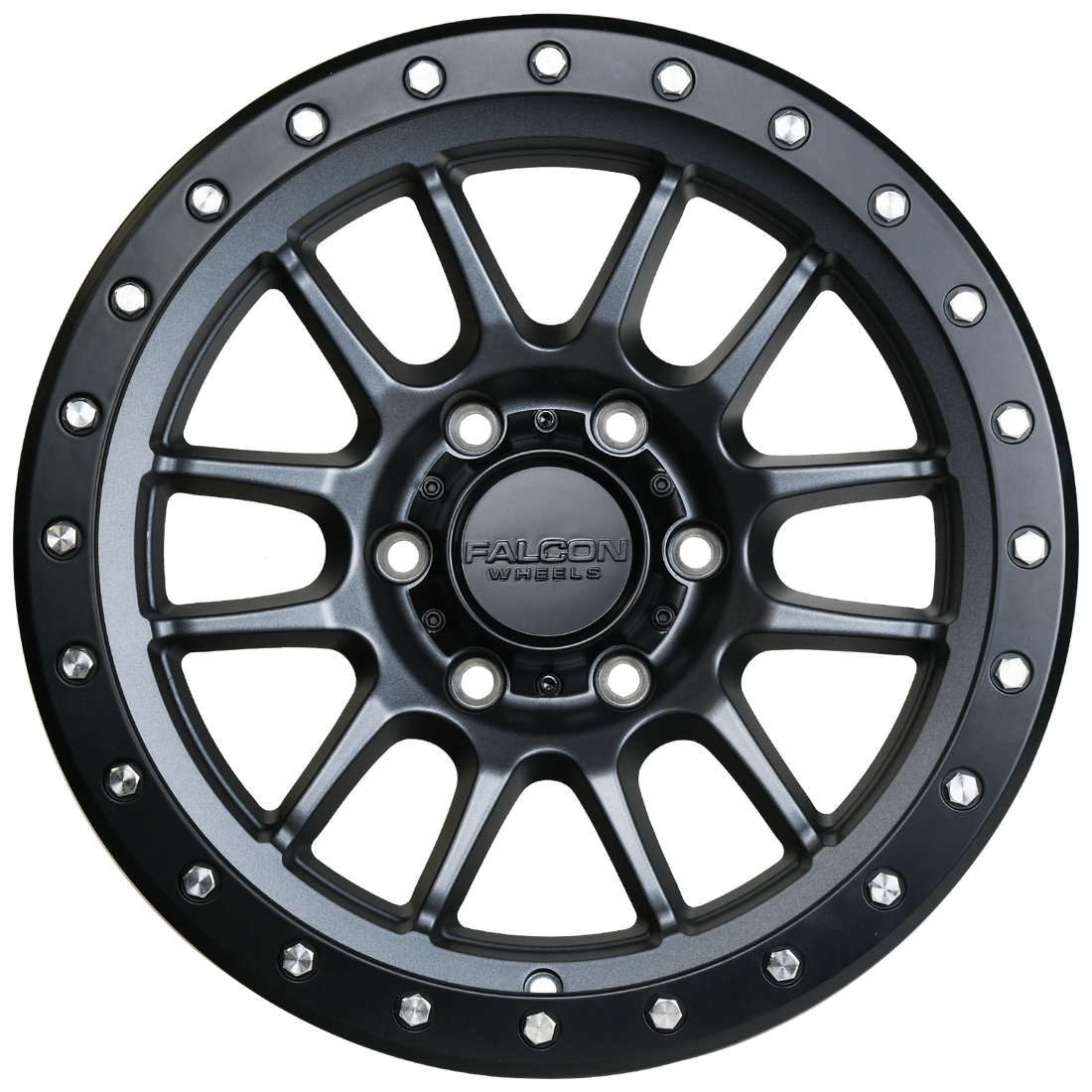 Falcon Wheels T7 17x9 in Matte Gunmetal - Roam Overland Outfitters