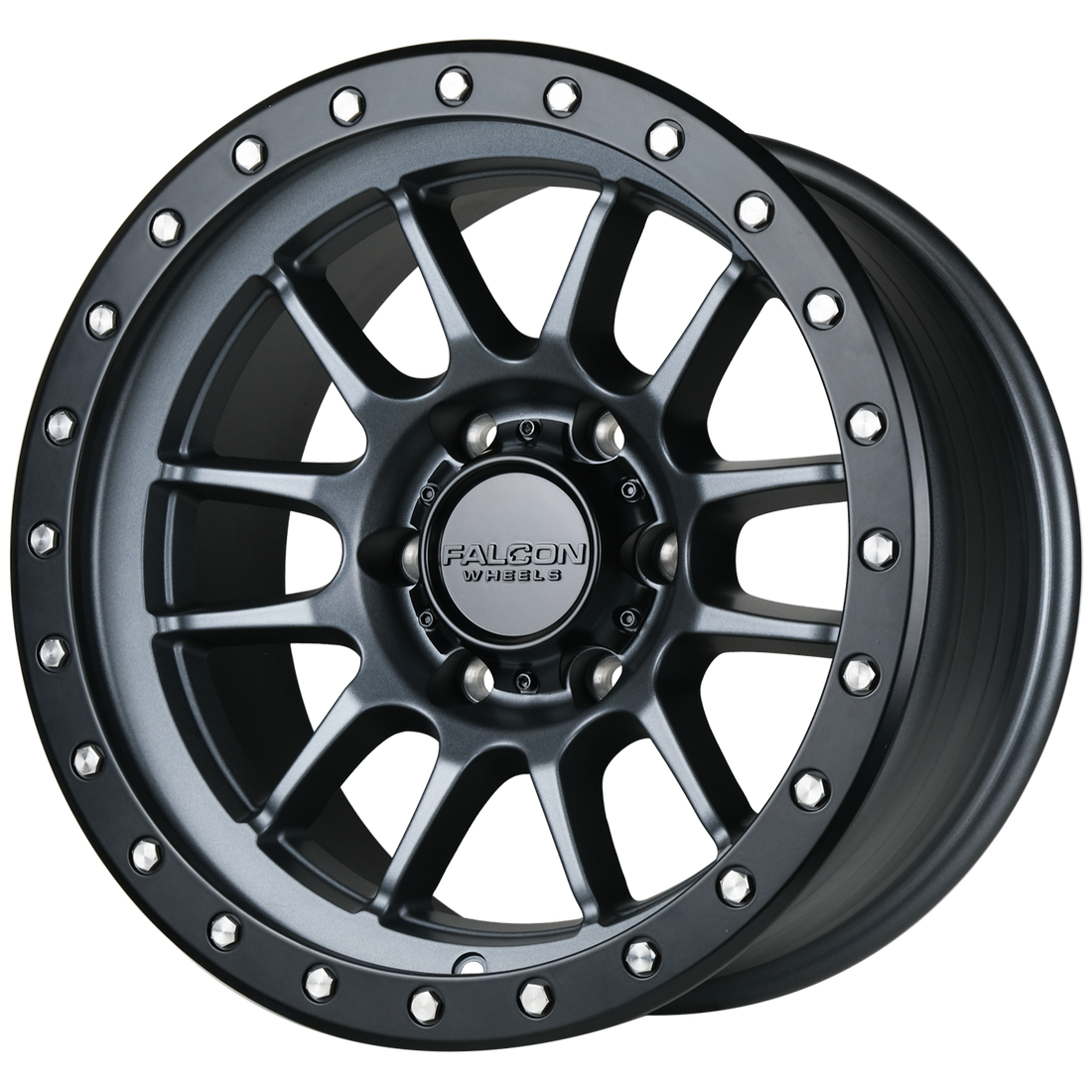Falcon Wheels T7 17x9 in Matte Gunmetal - Roam Overland Outfitters