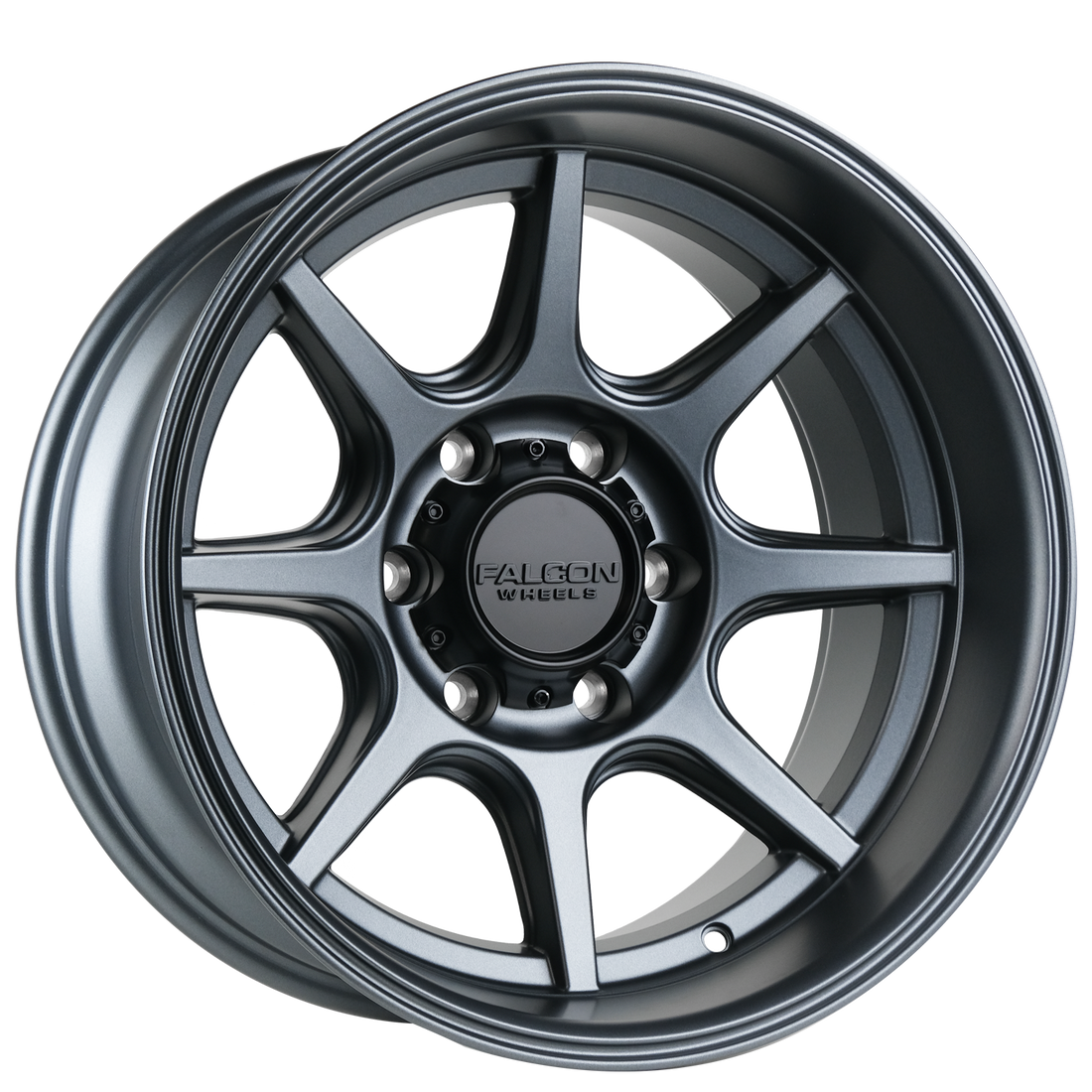 Falcon Wheel T8 "Seeker" 17x9 in Matte Gunmetal - Roam Overland Outfitters