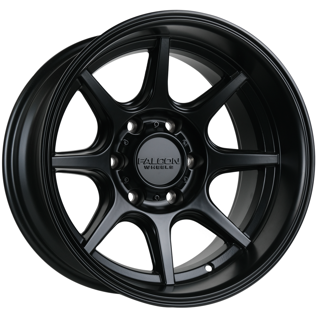 Falcon Wheels T8 "Seeker" 17x9 in Matte Black - Roam Overland Outfitters