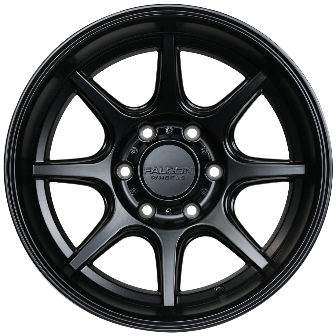 Falcon Wheels T8 "Seeker" 17x9 in Matte Black - Roam Overland Outfitters