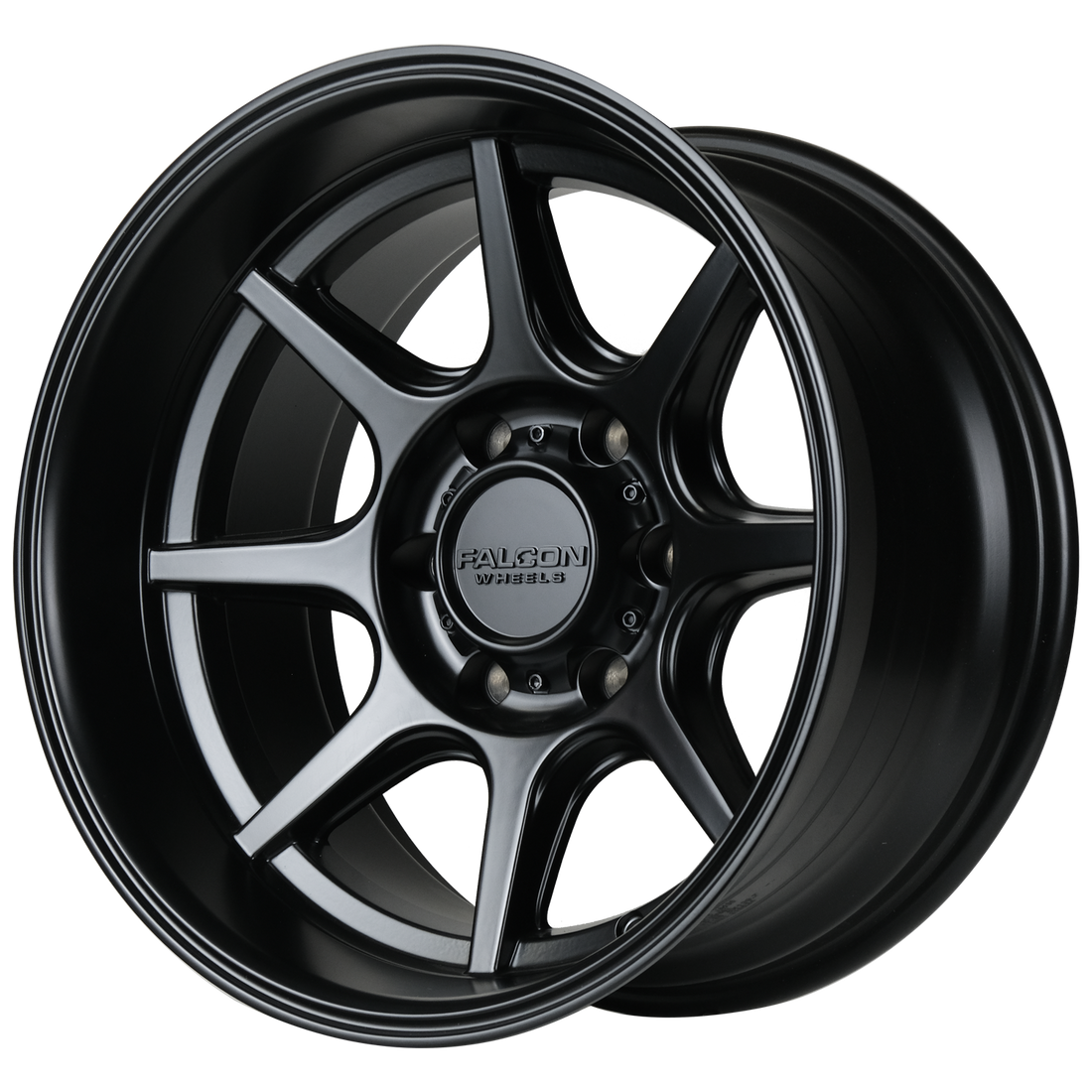 Falcon Wheels T8 "Seeker" 17x9 in Matte Black - Roam Overland Outfitters