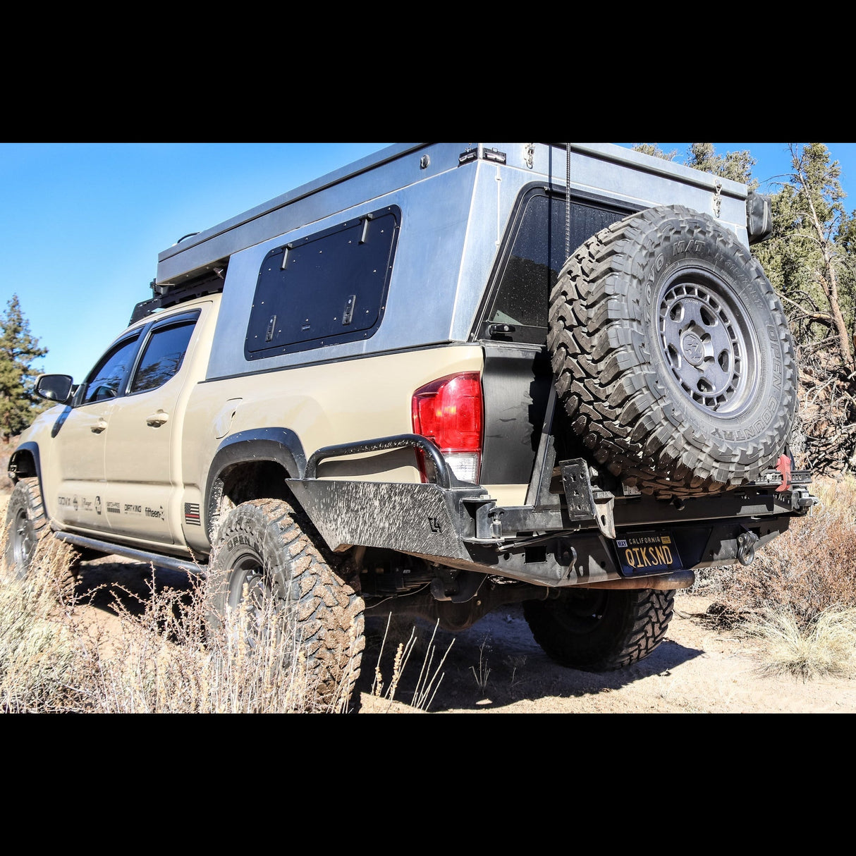 Tacoma Overland Series High Clearance Rear Bumper / 3rd Gen / 2016+ - Roam Overland Outfitters