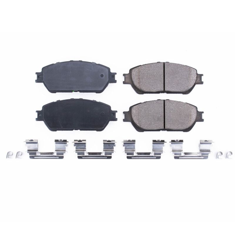 Power Stop 05-15 Toyota Tacoma Front Z17 Evolution Ceramic Brake Pads w/Hardware - Roam Overland Outfitters