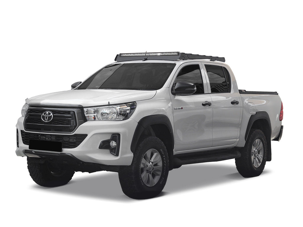 Toyota Hilux DC (2015-2021) Slimsport Roof Rack Kit / Lightbar ready - Roam Overland Outfitters