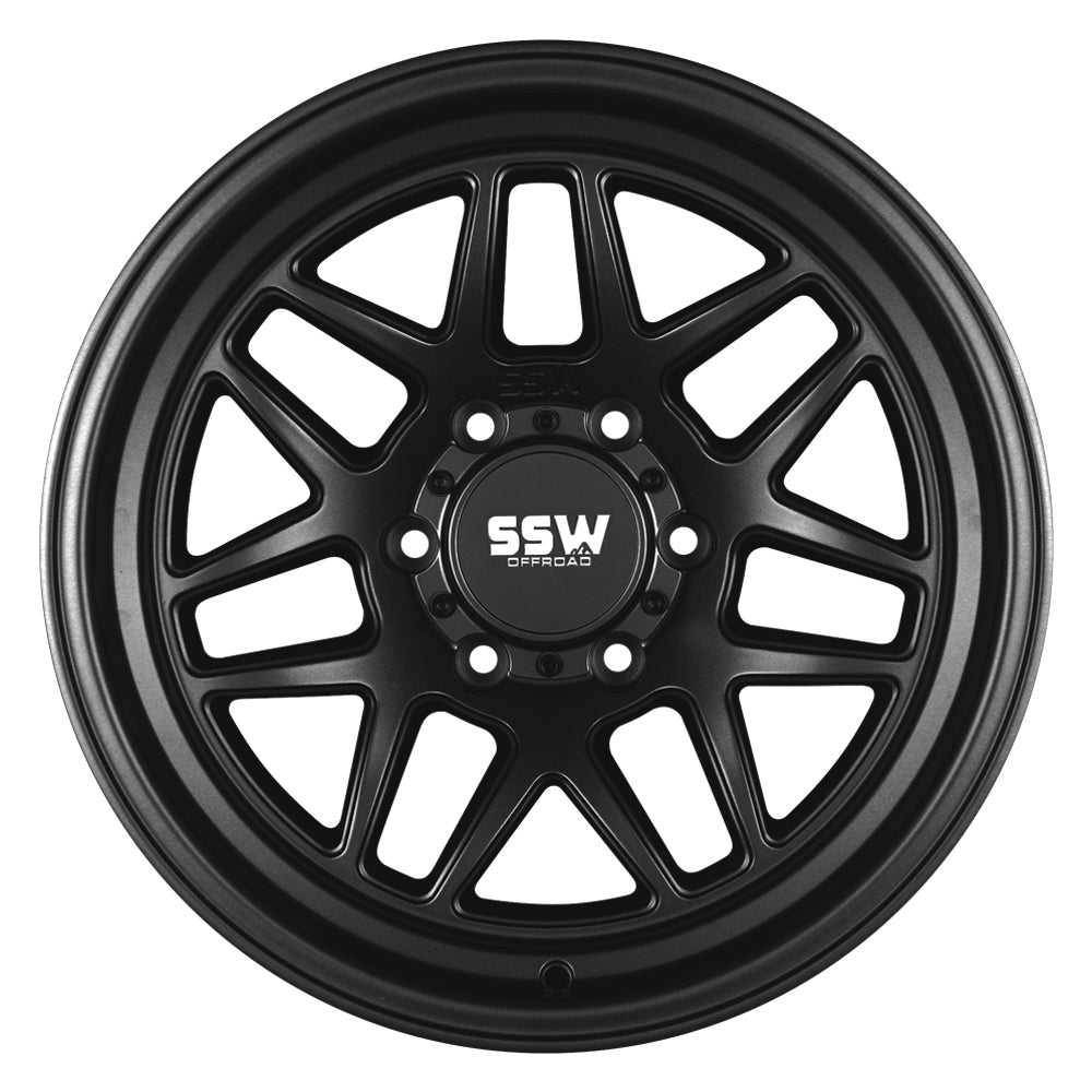 SIERRA / MATTE BLACK / 17X9.0 -25 - Roam Overland Outfitters