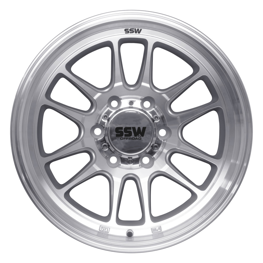 RAPTOR / MACHINED SILVER / 17X9.0 -12 - Roam Overland Outfitters