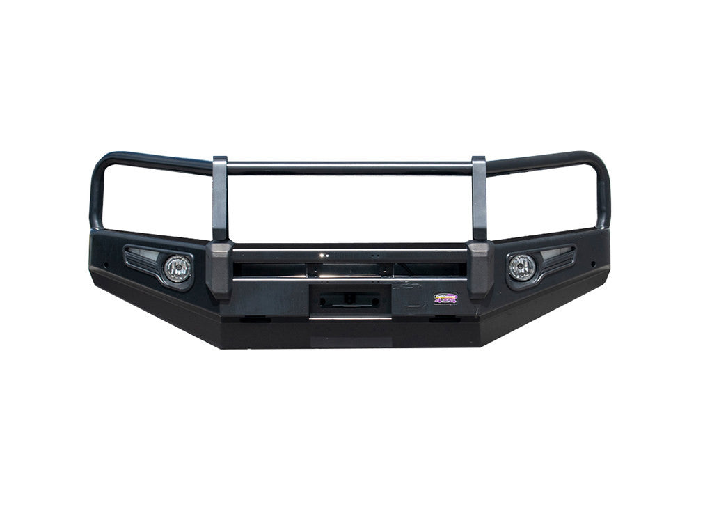 BLACK DELUXE BULL BAR FOR LAND CRUISER 300 SERIES - WITHOUT FOG LIGHTS - BU59-5565