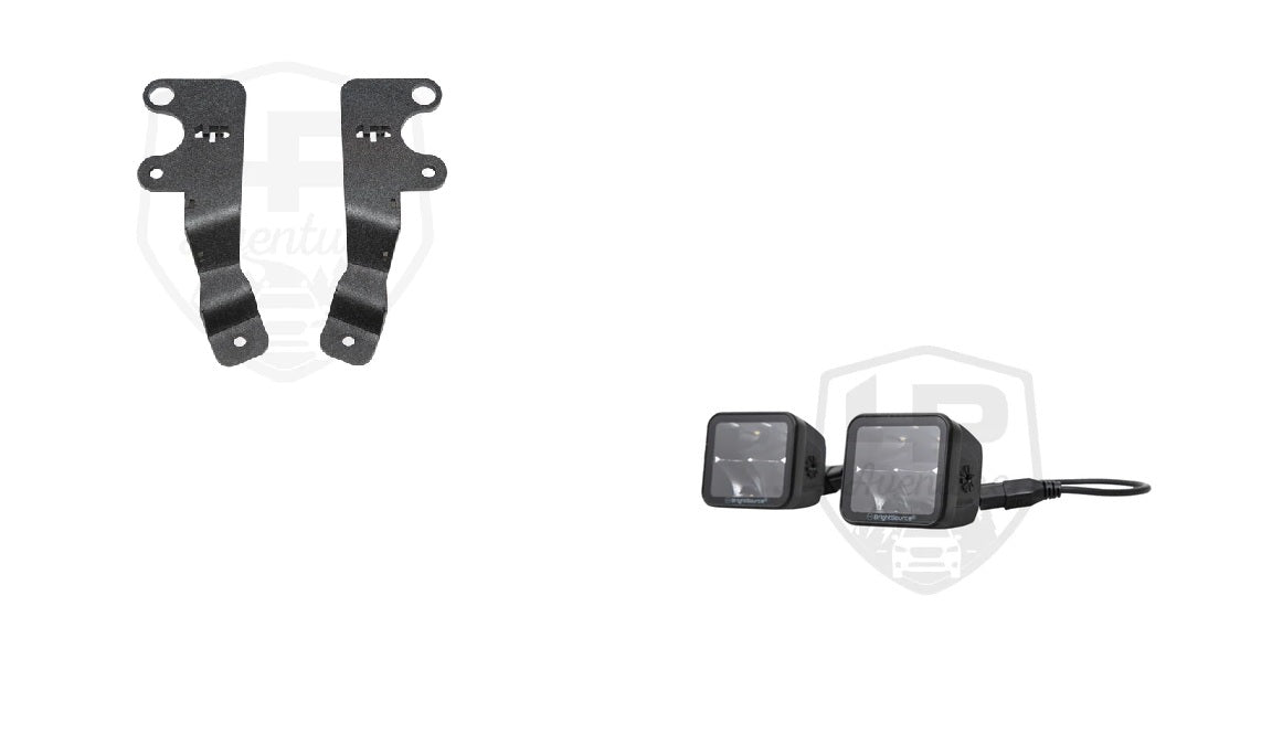 LP Aventure - Hood light brackets (Pair) - 2013-2017 Subaru Crosstrek & 2015-2020 WRX/STI - Roam Overland Outfitters
