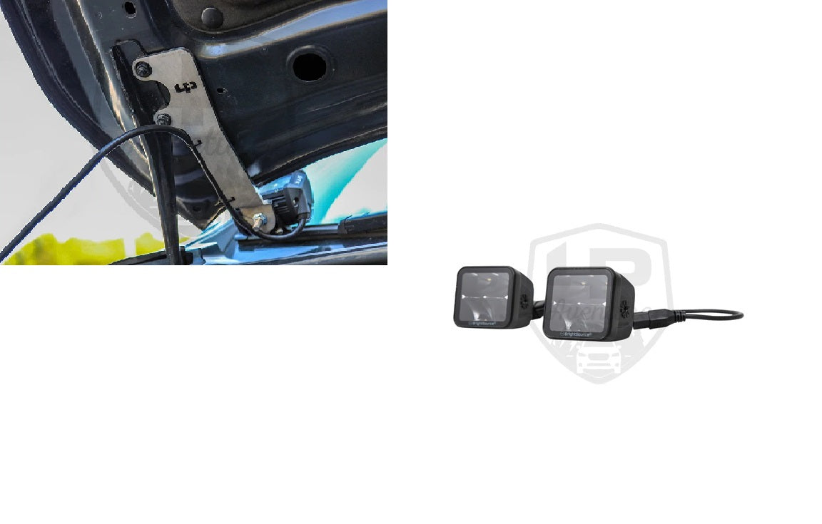 LP Aventure - Hood light brackets (Pair) - 2018-2023 Subaru Crosstrek / Impreza 2017-23/ WRX 2022+ - Roam Overland Outfitters