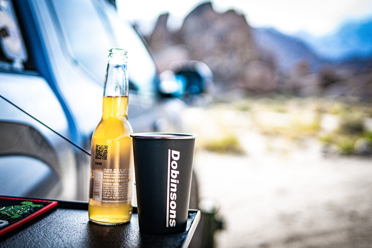 DOBINSONS BLACK SINGLE WALL 16oz CUP - PG00-2351