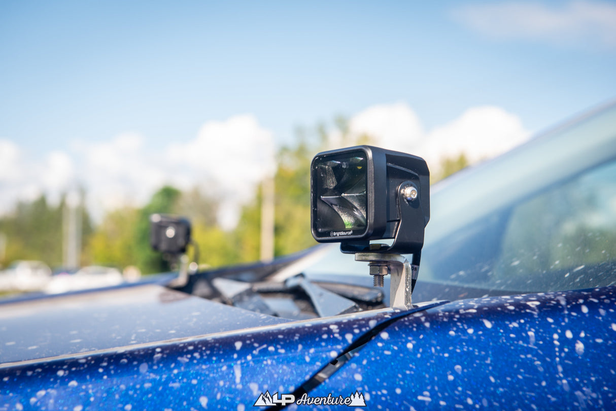 LP Aventure - Hood light Brackets (Pair) - 2024 + Subaru Crosstrek/ Crosstrek Wilderness 2024+/ Impreza 2024+ - Roam Overland Outfitters