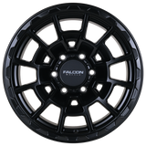 Falcon Wheels T4 17x9 in Matte Black - Roam Overland Outfitters