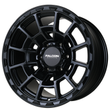 Falcon Wheels T4 17x9 in Matte Black - Roam Overland Outfitters