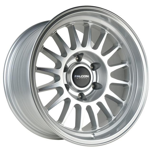 Falcon Wheels TX2 Stratos 17x9 Silver Machine - Roam Overland Outfitters