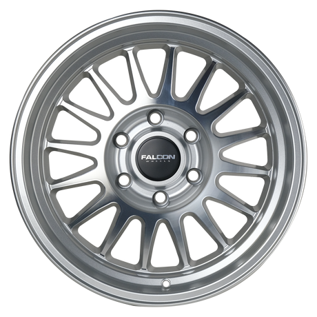 Falcon Wheels TX2 Stratos 17x9 Silver Machine - Roam Overland Outfitters