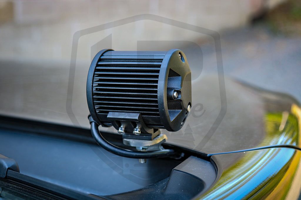 LP Aventure - Hood light brackets (Pair) - 2018-2023 Subaru Crosstrek / Impreza 2017-23/ WRX 2022+ - Roam Overland Outfitters