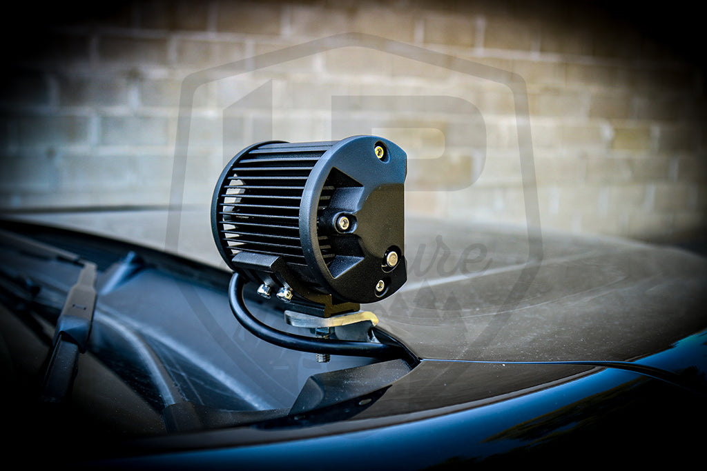 LP Aventure - Hood light brackets (Pair) - 2018-2023 Subaru Crosstrek / Impreza 2017-23/ WRX 2022+ - Roam Overland Outfitters