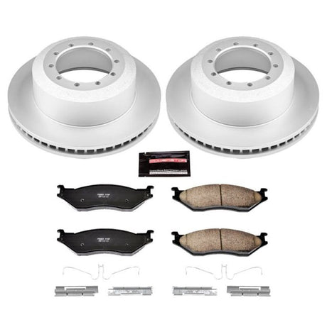 Power Stop 05-16 Ford F-450 Super Duty Rear Z17 Evolution Geomet Coated Brake Kit - Roam Overland Outfitters