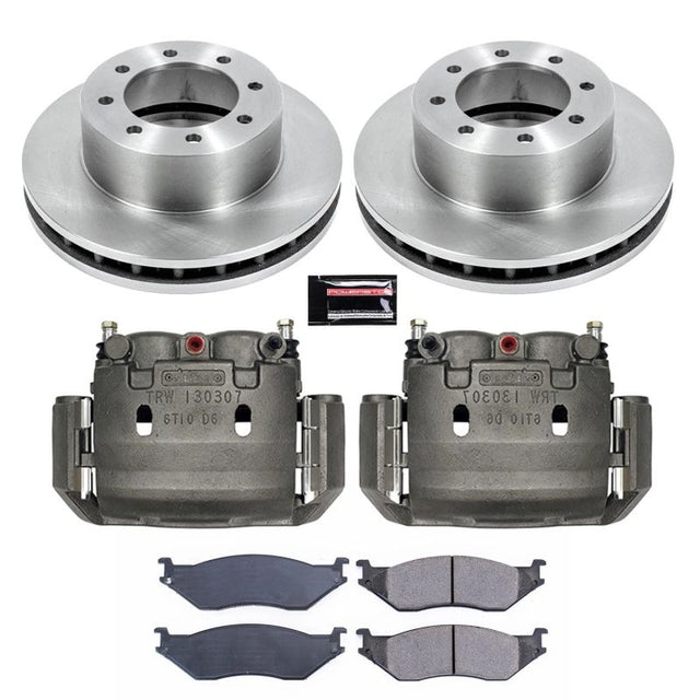 Power Stop 2002 Ford E-550 Econoline Super Duty Front Autospecialty Brake Kit w/Calipers - Roam Overland Outfitters