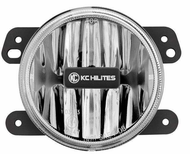 KC Hilites 4 in Gravity LED G4 - Single Light - SAE/ECE - 10W Fog Beam - for 10-18 Jeep JK - Roam Overland Outfitters