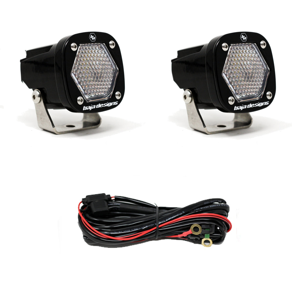 S1 Work/Scene LED Light with Mounting Bracket Pair Baja Designs - Roam Overland Outfitters