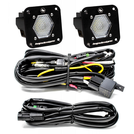 LED Light Pods S1 Pair Work/Scene LED Flush Mount Backup Kit Baja Designs - Roam Overland Outfitters