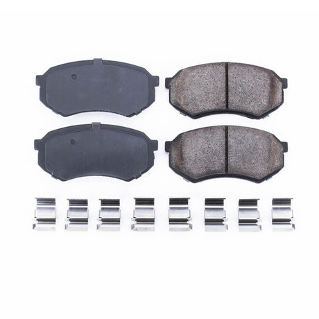 Power Stop 88-91 Mazda 929 Front Z17 Evolution Ceramic Brake Pads w/Hardware - Roam Overland Outfitters