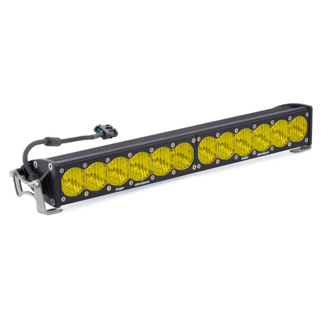 20 Inch LED Light Bar Single Amber Straight Wide Driving Combo Pattern OnX6 Baja Designs - Roam Overland Outfitters