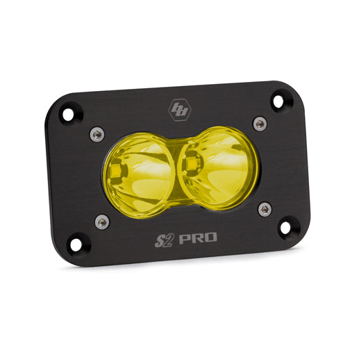 LED Work Light Flush Mount Amber Lens Spot Pattern S2 Pro Baja Designs - Roam Overland Outfitters