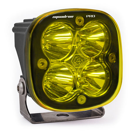 LED Light Pod Black Amber Lens Spot Pattern Squadron Pro Baja Designs - Roam Overland Outfitters