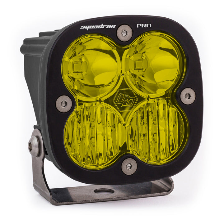 LED Light Pod Black Amber Lens Driving/Combo Pattern Squadron Pro Baja Designs - Roam Overland Outfitters