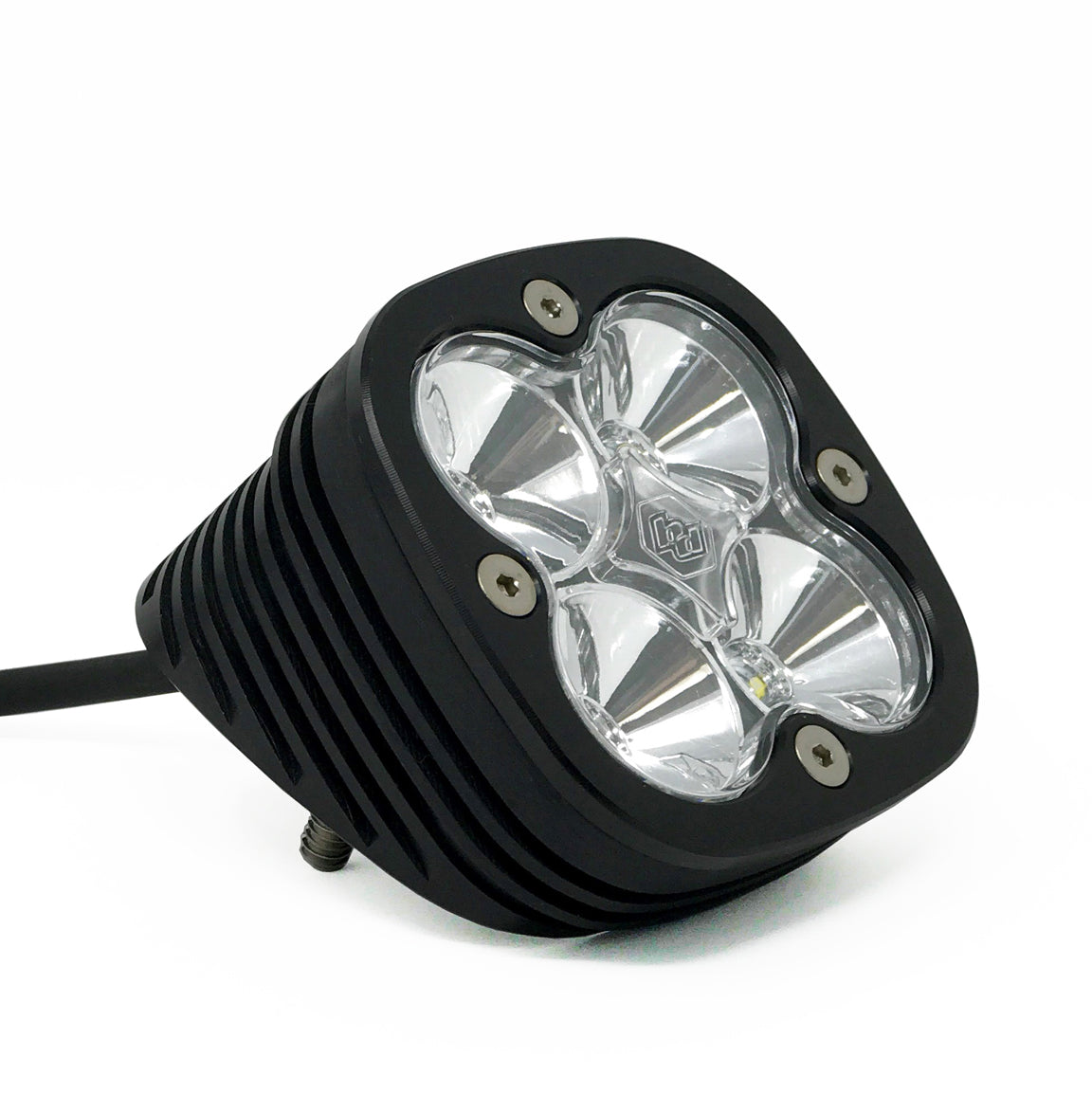 Flush Mount LED Light Pod Angled Black Clear Lens Work/Scene Pattern Squadron Pro Baja Designs - Roam Overland Outfitters