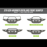 4Runner Overland Series Front Bumper / 5th Gen / 2014+ - Roam Overland Outfitters