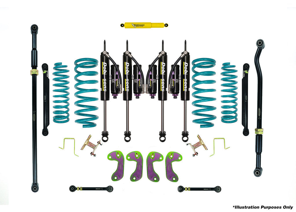 Dobinsons 4.0" MRR 3-way Adjustable Lift Kit for Toyota Land Cruiser 80 Series - DSSKITMRA5 - DSSKITMRA5 - Roam Overland Outfitters