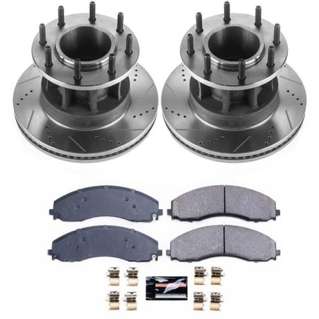 Power Stop 17-19 Ford F-450 Super Duty Front Z23 Evolution Sport Brake Kit - Roam Overland Outfitters