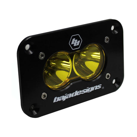 LED Work Light Amber Lens Spot Pattern Flush Mount Each S2 Sport Baja Designs - Roam Overland Outfitters